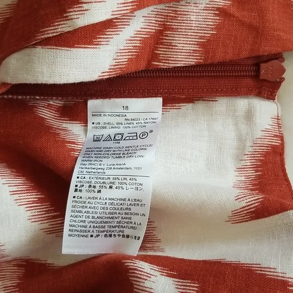 Banana Republic womens linen blend cropped crossover tank sz 18 - Picture 2 of 7